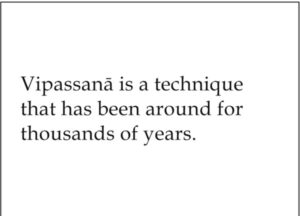 Vipassana yoga