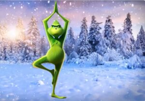 Grinch Yoga class