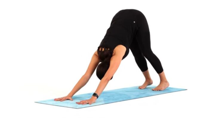 downward facing dog pose